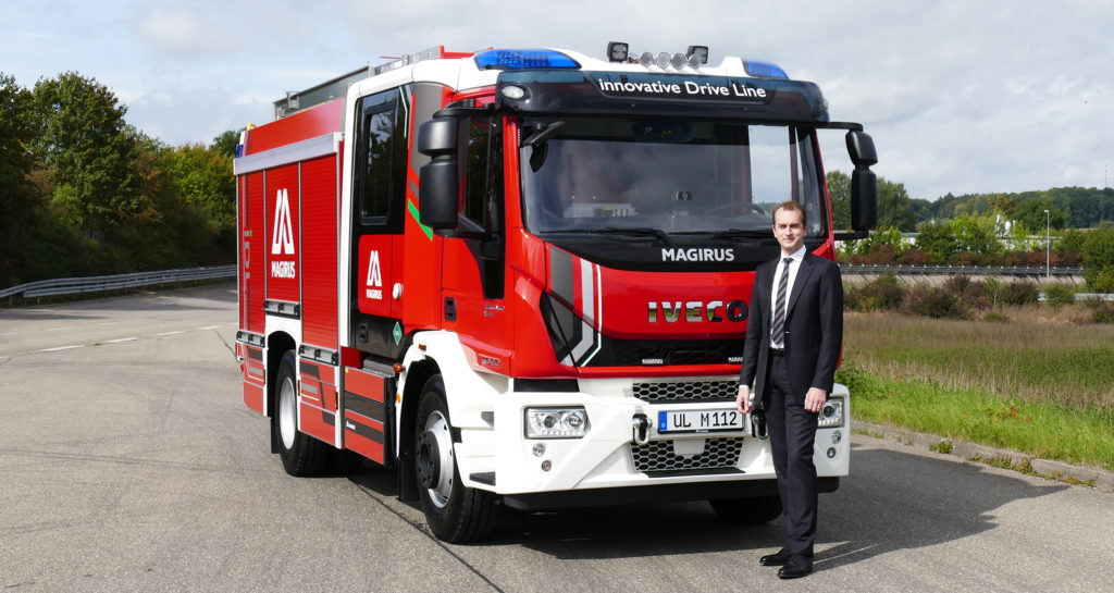 Magirus Löschfahrzeug (H)LF 10 mit Marc Diening, CEO von Magirus